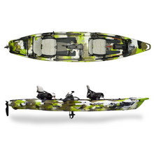 Load image into Gallery viewer, Feelfree-Lure II Tandem w/ Overdrive-Kayak-Lime Camo-
